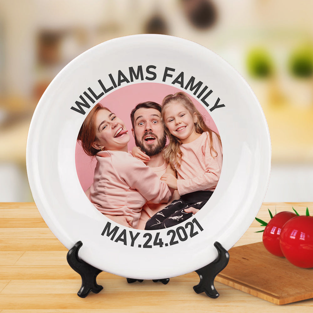 Custom Dinner Plate Ceramics Dinner Plate Gifts for Family