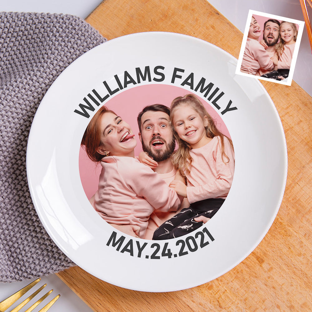 Custom Dinner Plate Ceramics Dinner Plate Gifts for Family