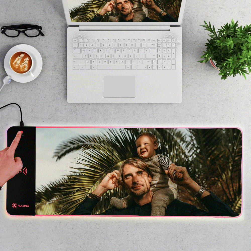 Custom Gaming Mouse Pad Wireless Charging Gift for Gamers - 31in*12in
