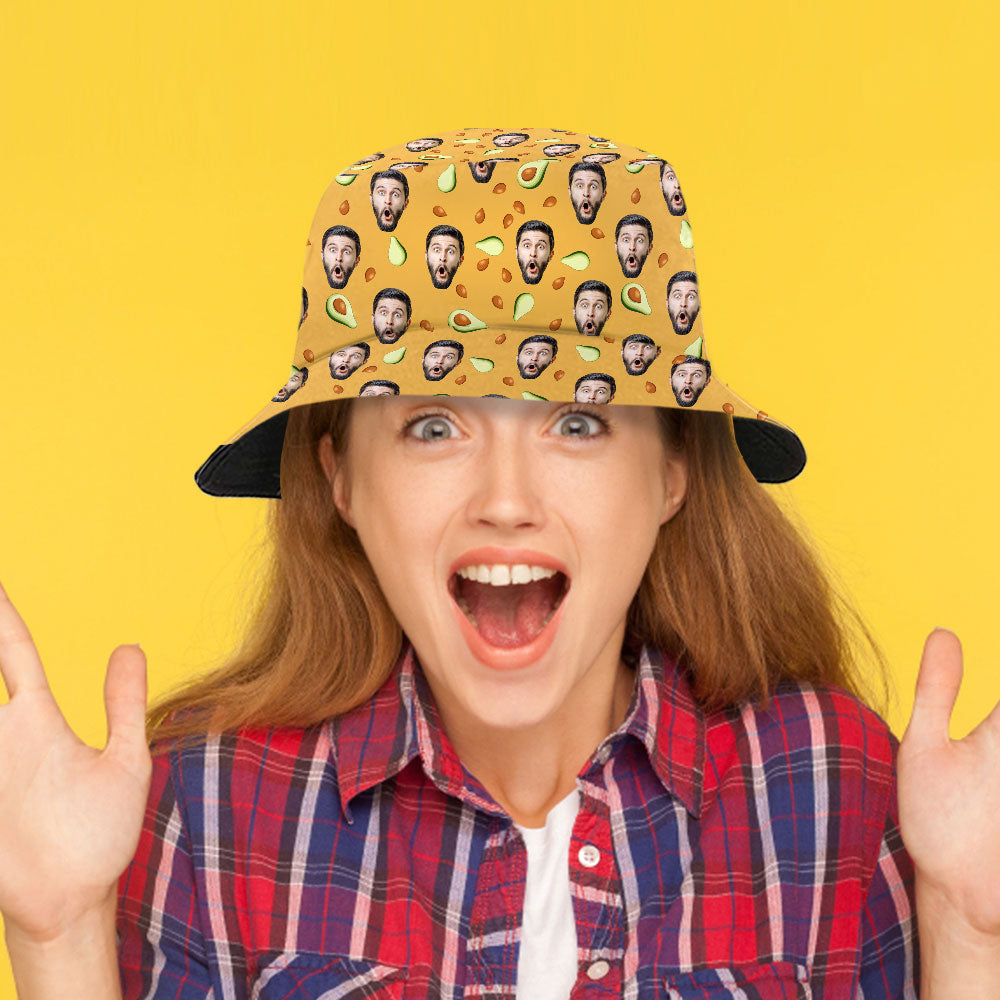 Photo Bucket Hat Custom Bucket Hats Wide Brim Fisherman Hat Summer Gifts