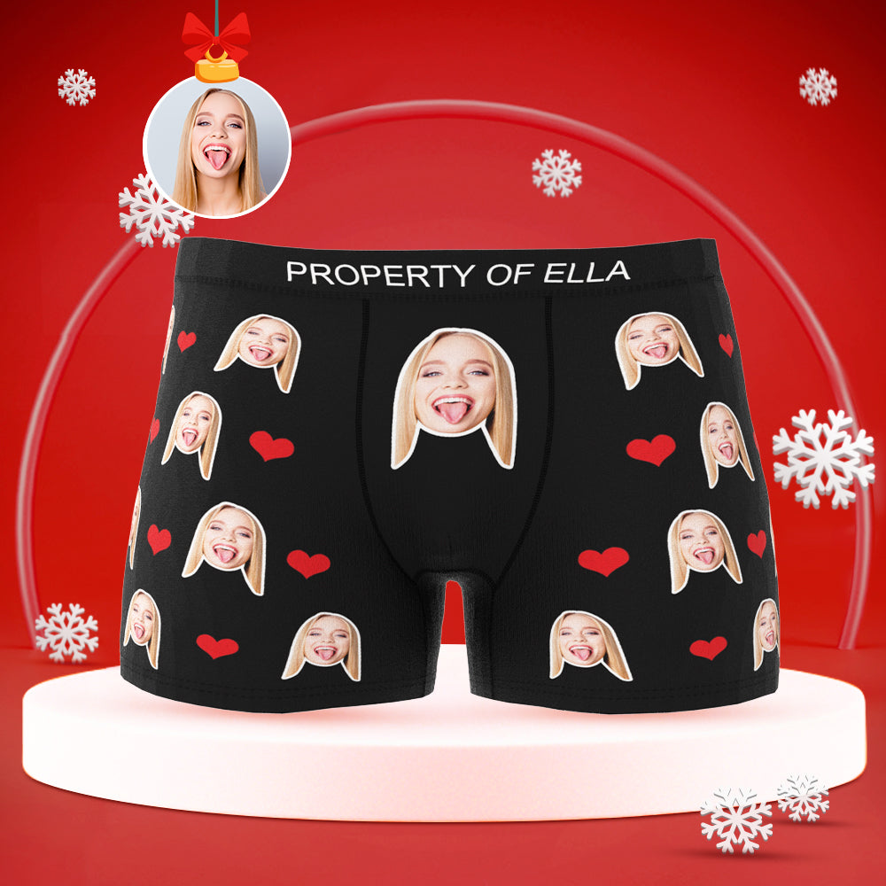 Christmas Gifts Custom Face Boxer Christmas Gifts For Boyfriends