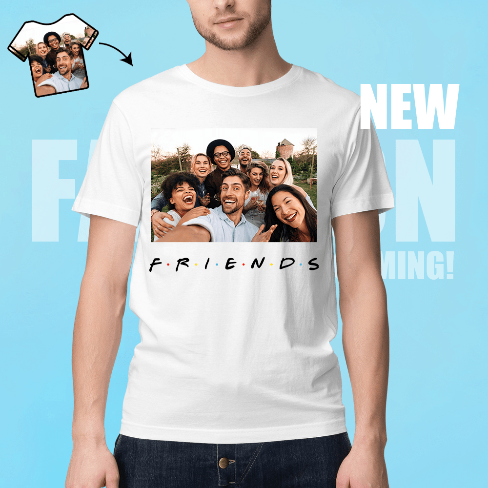 Personalized Friends T-Shirt Photo Shirt Gifts for Best Friend