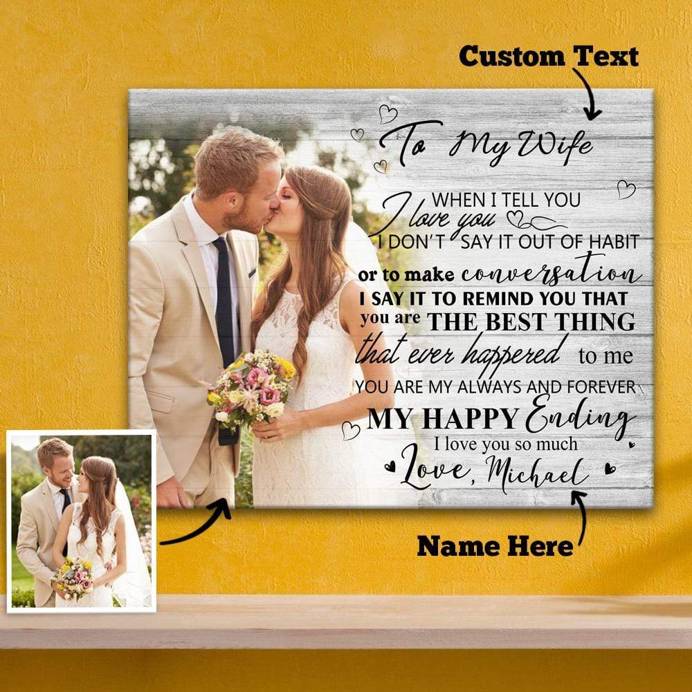 Wedding Anniversary Gift Framed Canvas Prints Wall Art