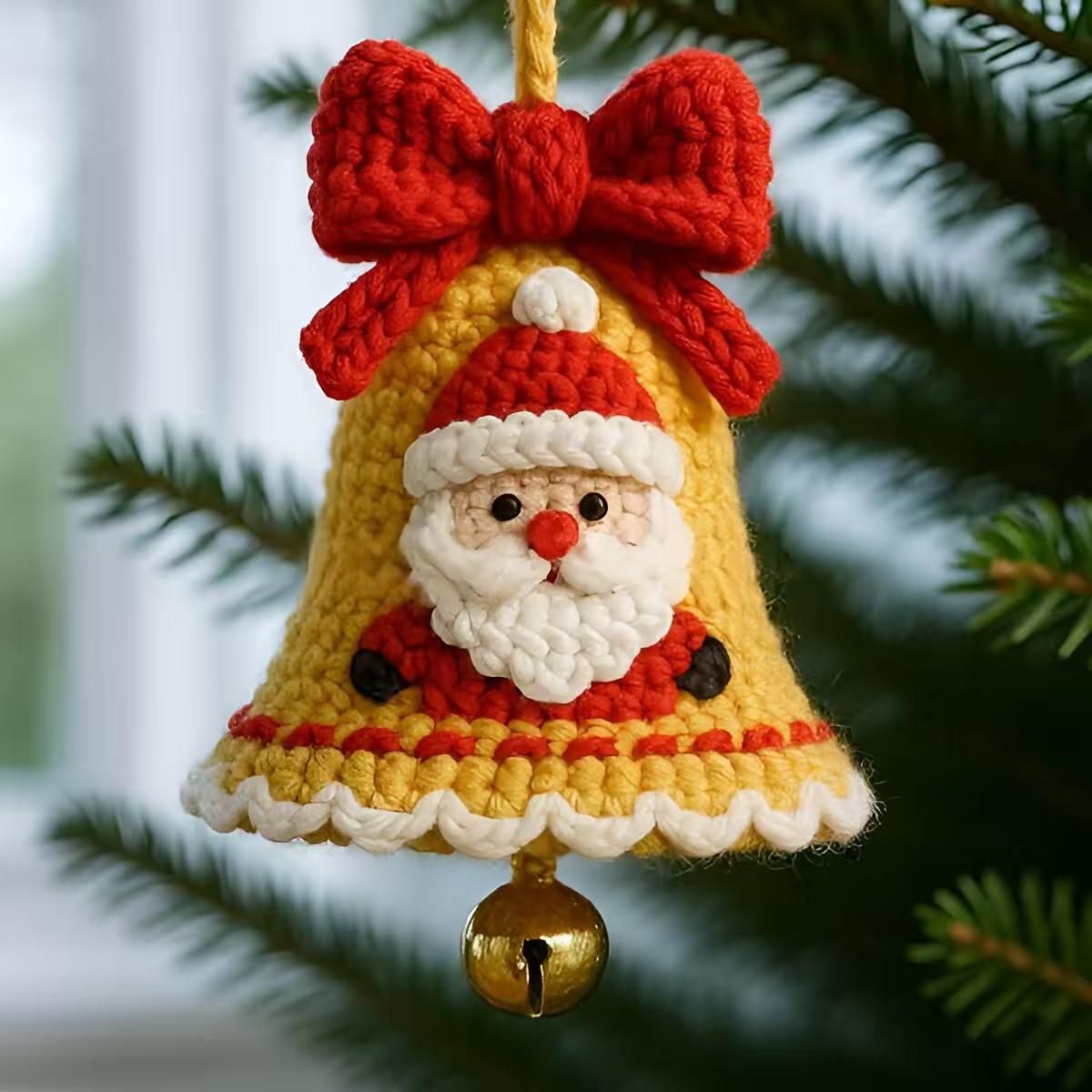 Hand-Knitted Christmas Ornaments Christmas Decorations Gift