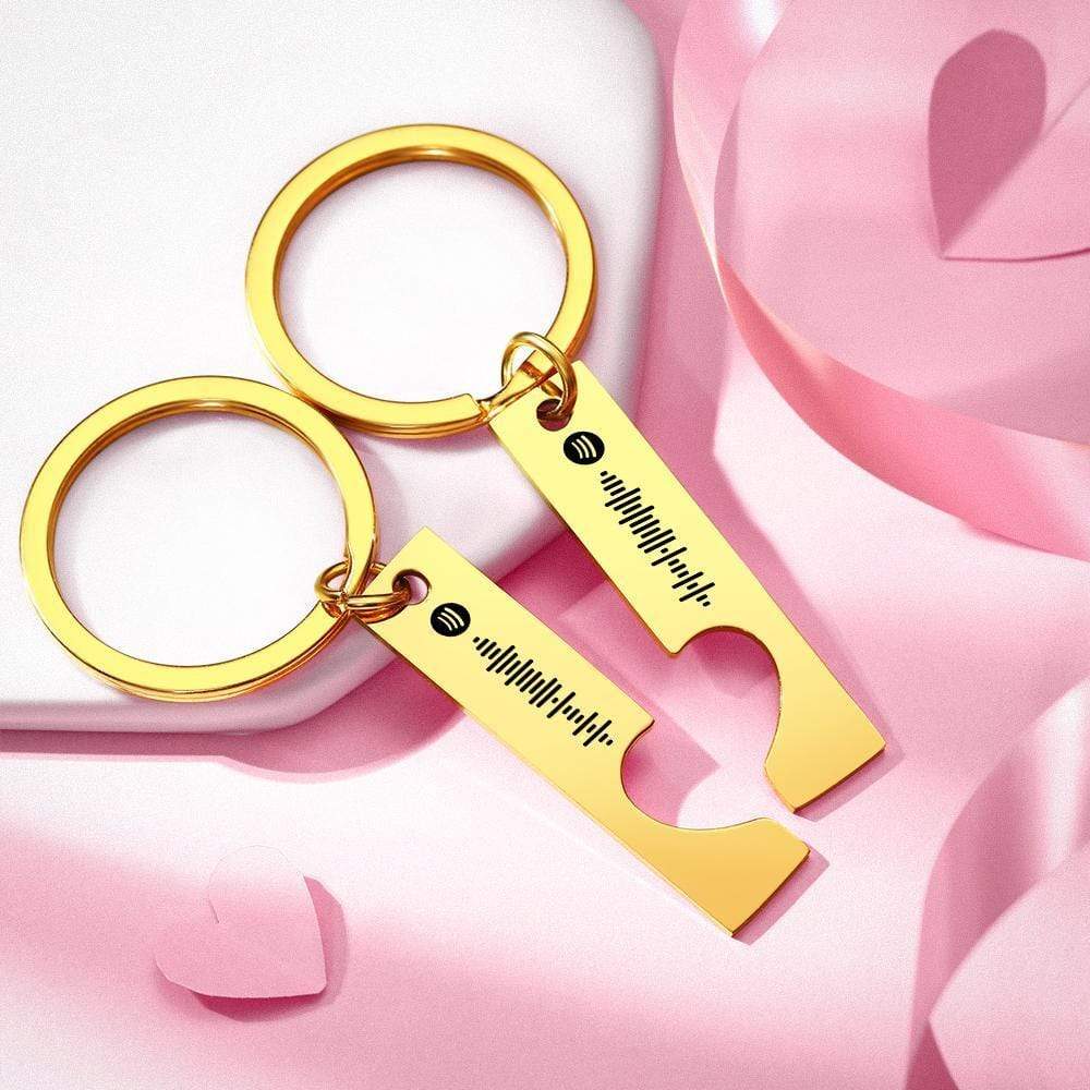 Personalized Keychains Spotify Keychain Spotify Code Keychain Gifts for Him Valentine's Day Gift