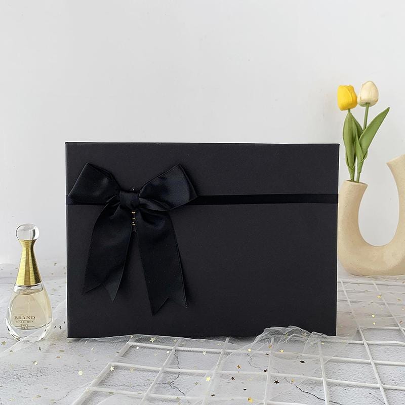 Elegant Black Gift Box with Lids - 23.5*16*6.5cm=9.05*7.09*2.76inch