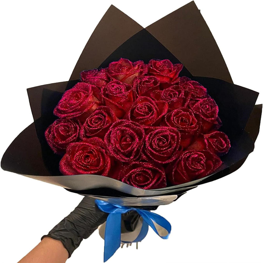 Glitter Rose Bouquet Best Birthday Gifts for Girlfriend Wife Mom 7 Colors