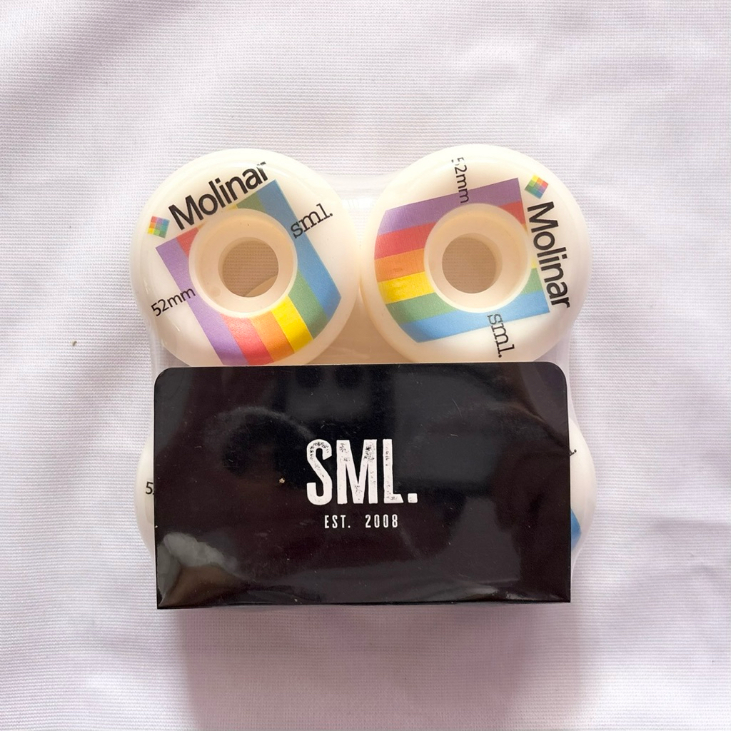 SML “Polaroid” 52mm 99a OG Wide Shape Raymond Molinar Model AG Formula Skateboard Wheels
