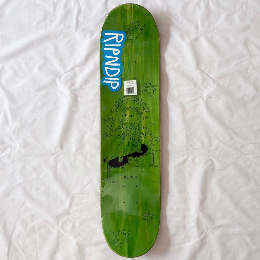 RipnDip “Rise and Grind” 8” x 31.5” Skateboard Deck-Halfpiped