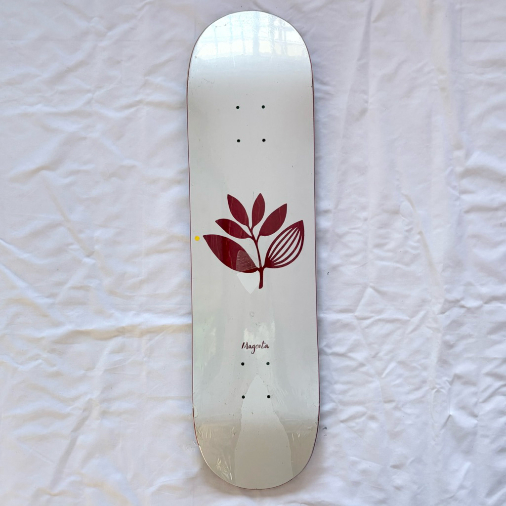 Magenta “Wood Plant” 8.25” x 31.6” Skateboard Deck
