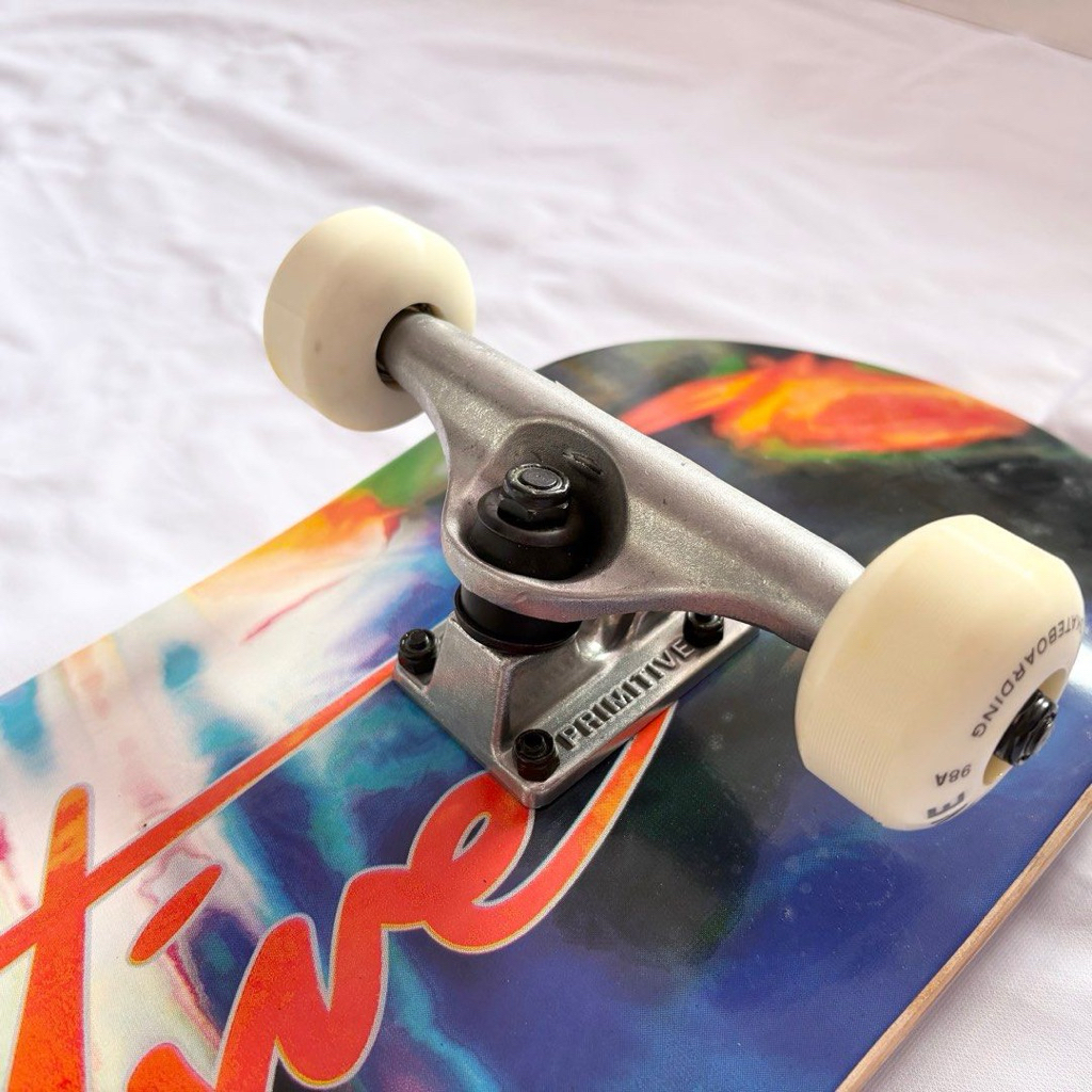 Primitive “Rainbow Genesis” 8.125” Custom Skateboard Complete-Halfpiped