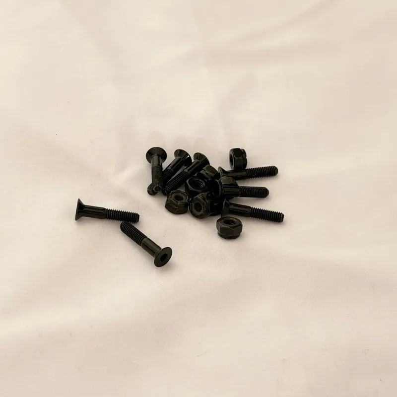 Enigma Black Skateboard Hardware-Halfpiped 