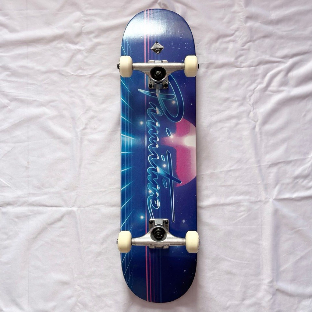 Primitive “Retro” 8.0” Skateboard Complete-Halfpiped 