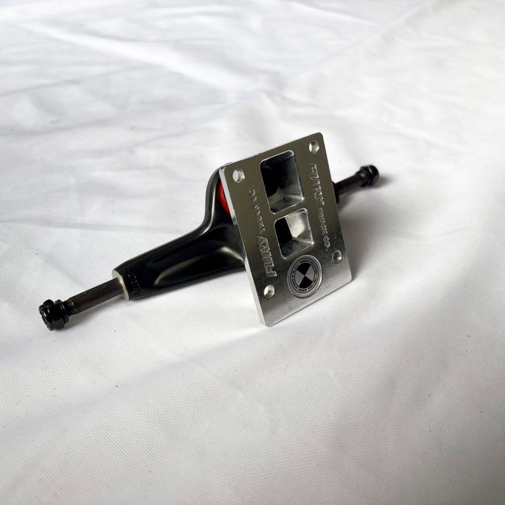 Fury Black and Silver 8.0"/8.25” Double Hollow Skateboard Trucks-Halfpiped 