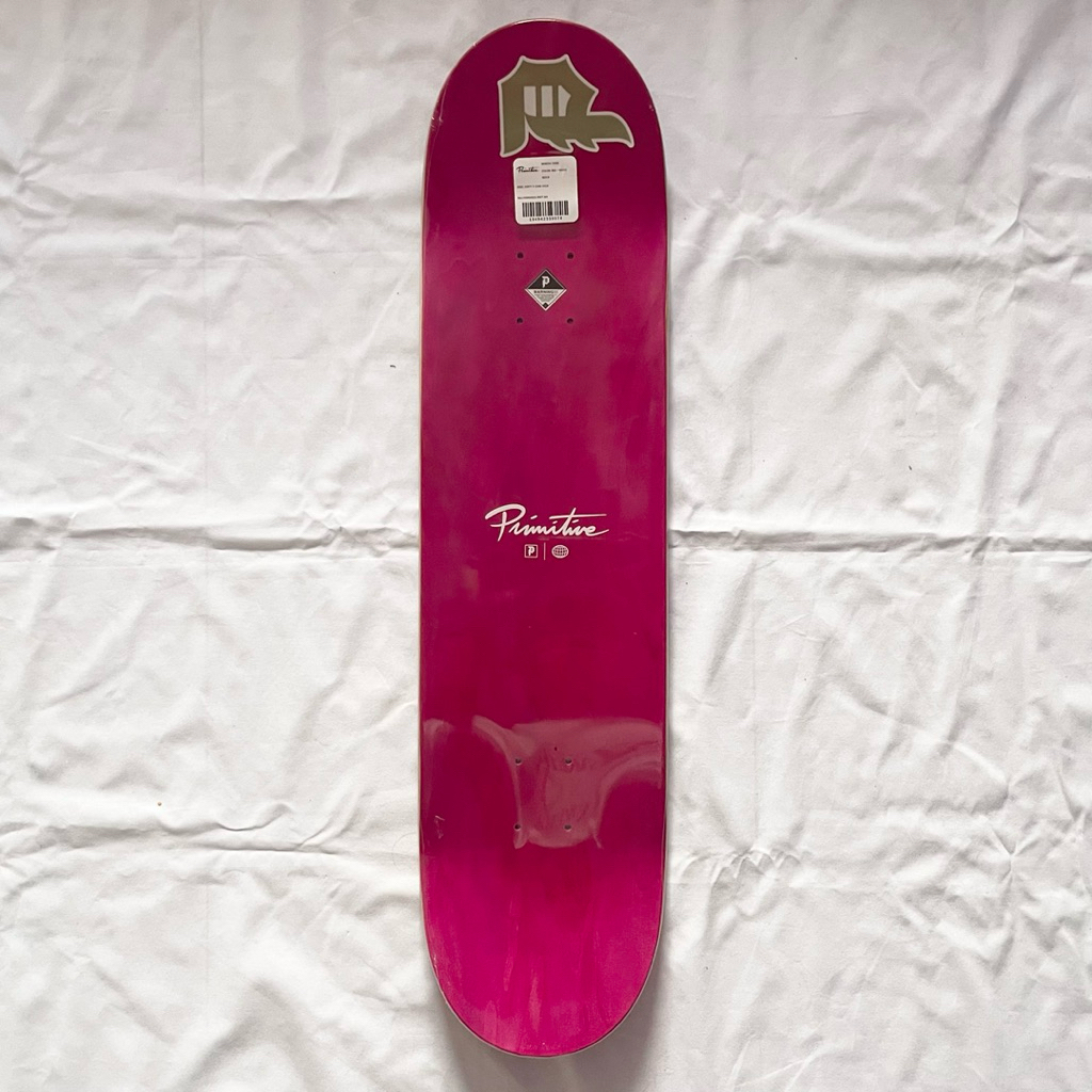 Primitive “Red Core” 8.0” x 31.75” Skateboard Deck-Halfpiped 