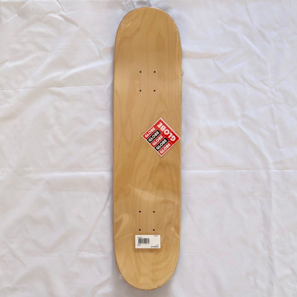 Globe “Navy” 7.875” Skateboard Deck-Halfpiped