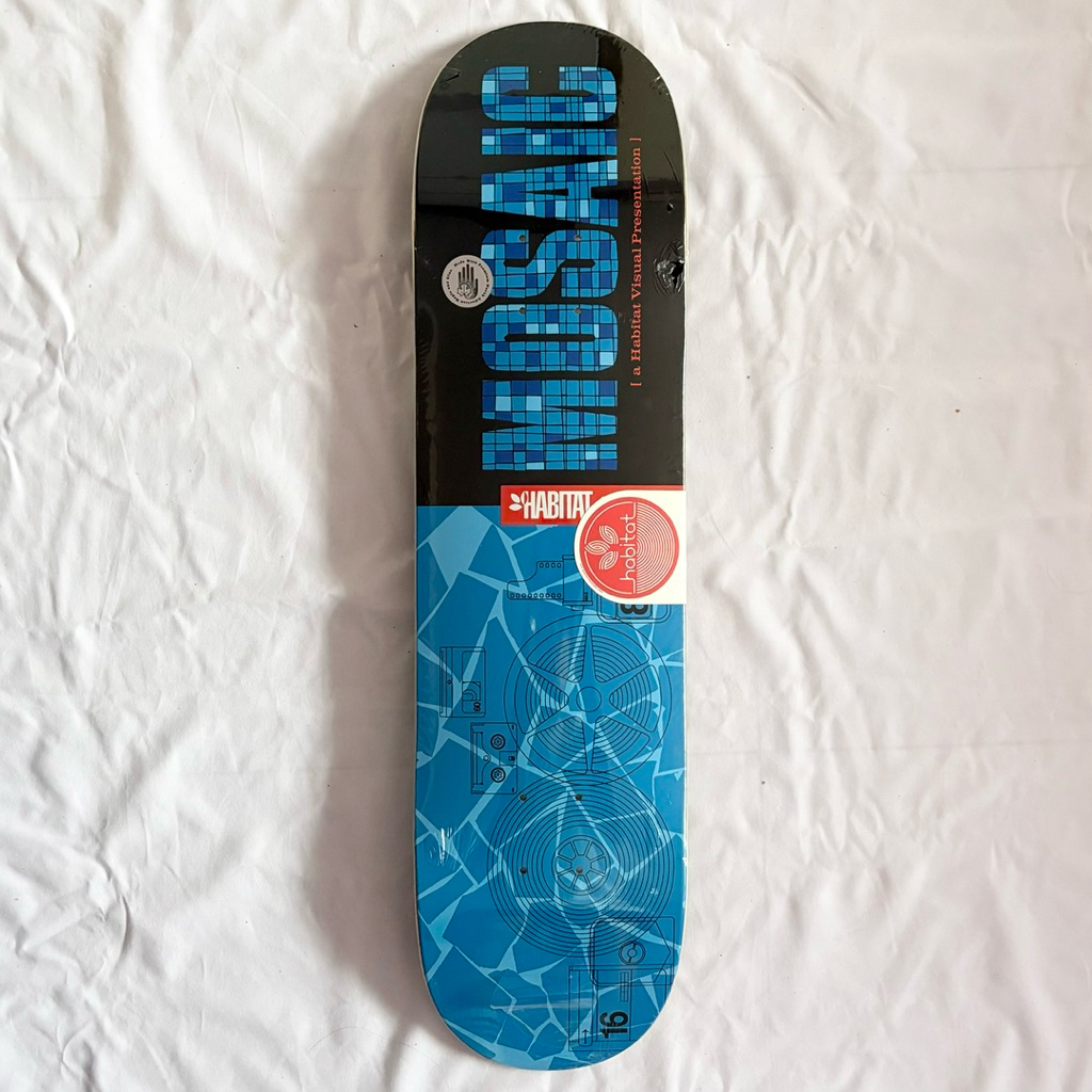 Habitat “Mosaic” 8.125” x 31.75” Skateboard Deck-Halfpiped 