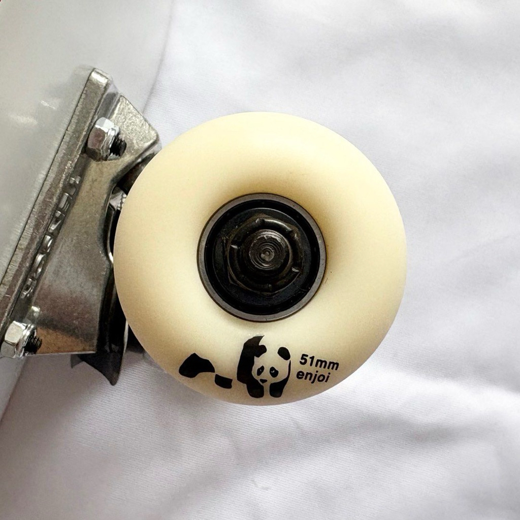 Enjoi “Panda” 6.75” x 28.25” Skateboard Complete-Halfpiped