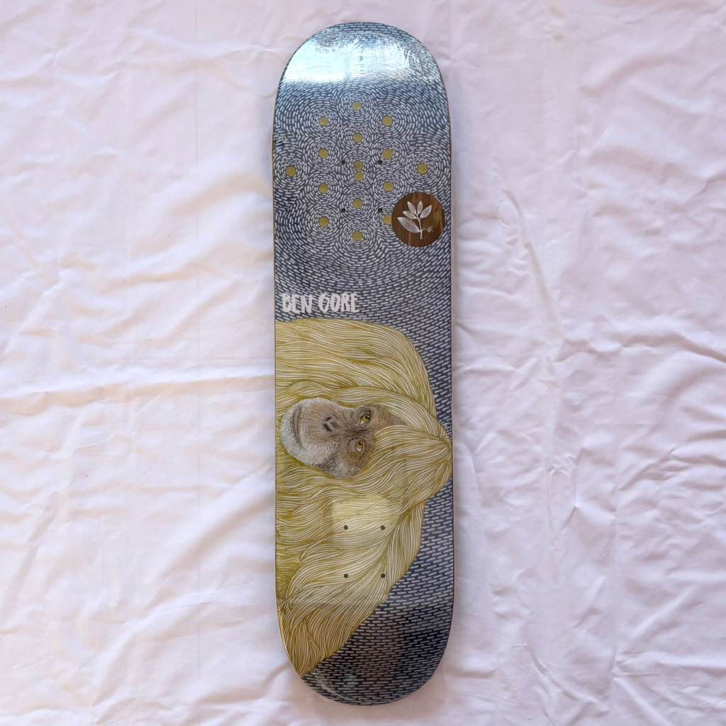 Magenta “Orangutan” 8.0” x 31.25” Ben Gore Model Skateboard Deck