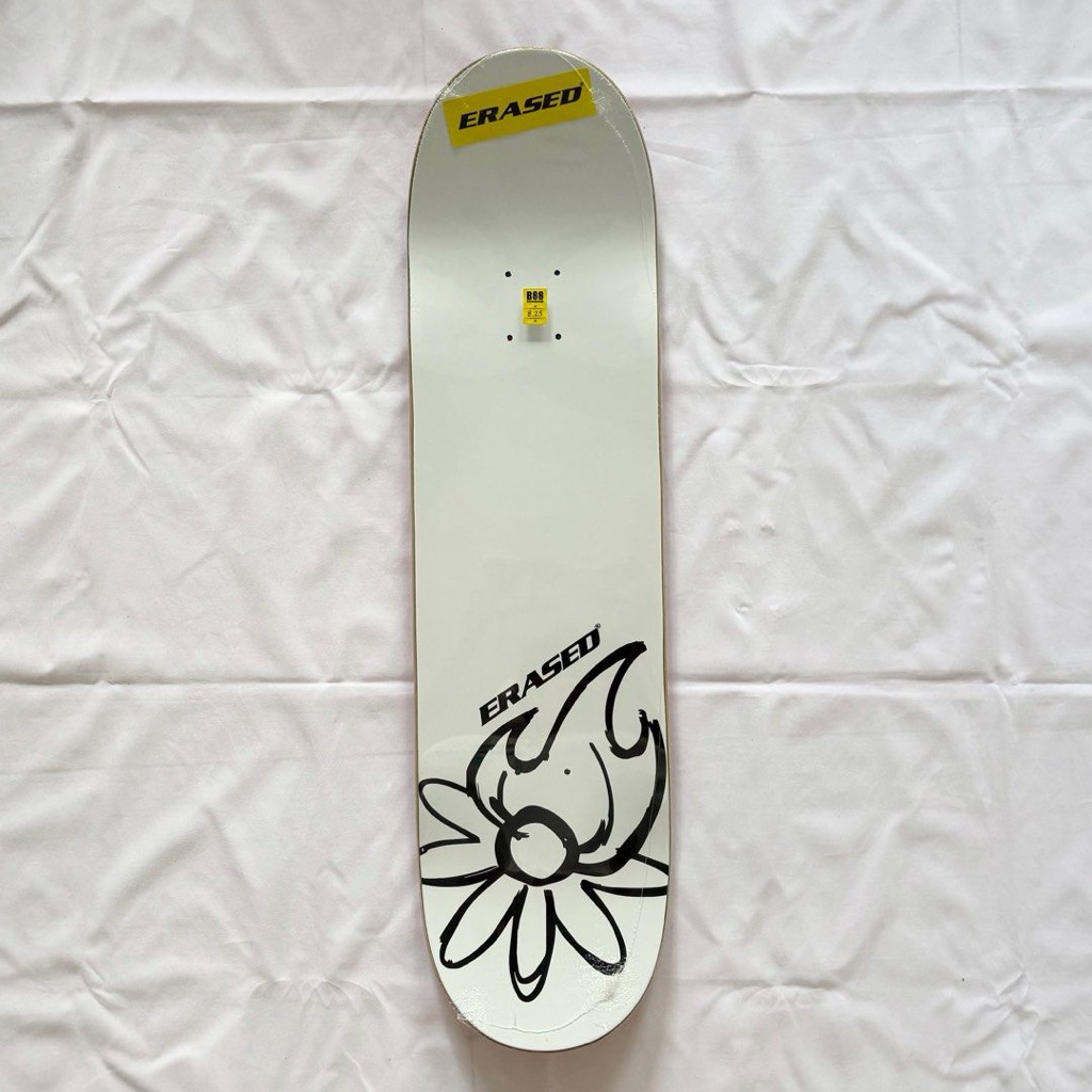 Erased “Classic Red” 8.25” x 31.4” Skateboard Deck-Halfpiped