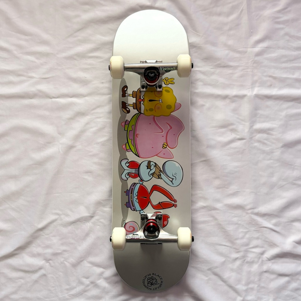 Black Market “Cartoon” 7.75” Custom Skateboard Complete