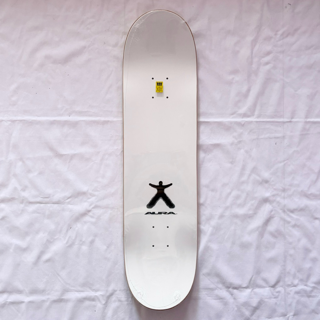 Aura “Yellow Wrench” 8.25” x 31.5” Skateboard Deck-Halfpiped 