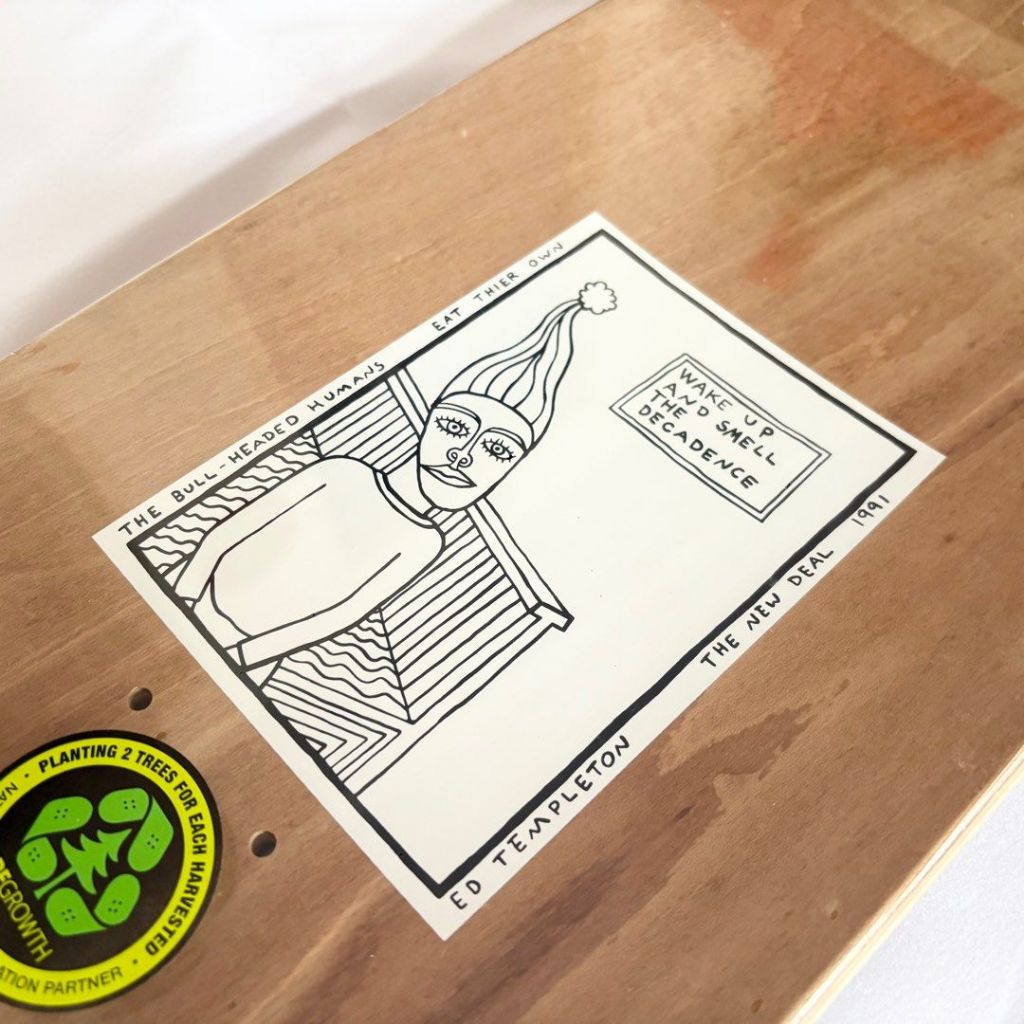 New Deal Templeton Brown 9.35” Skateboard Deck-Halfpiped