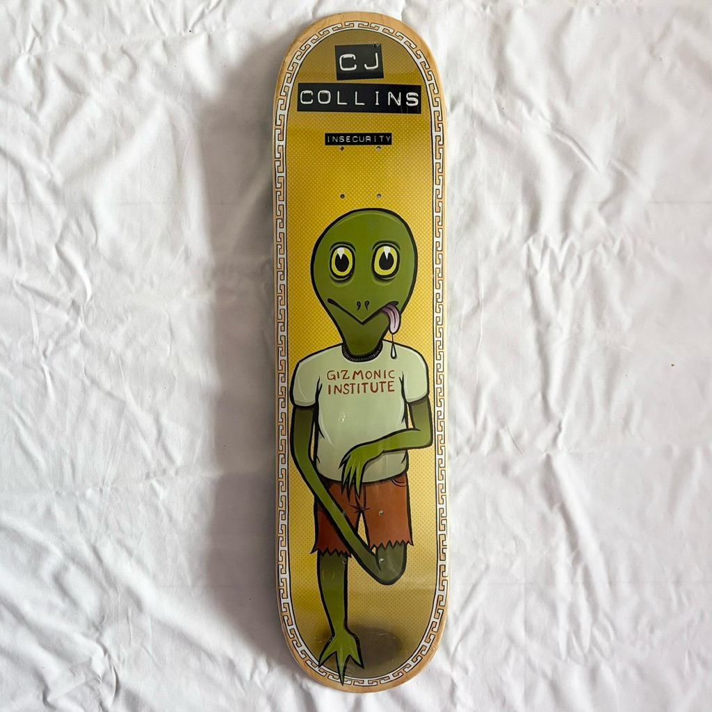 Toy Machine “Insecurity” 7.75” x 31.37” CJ Collins Pro Model Skateboard Deck-Halfpiped 