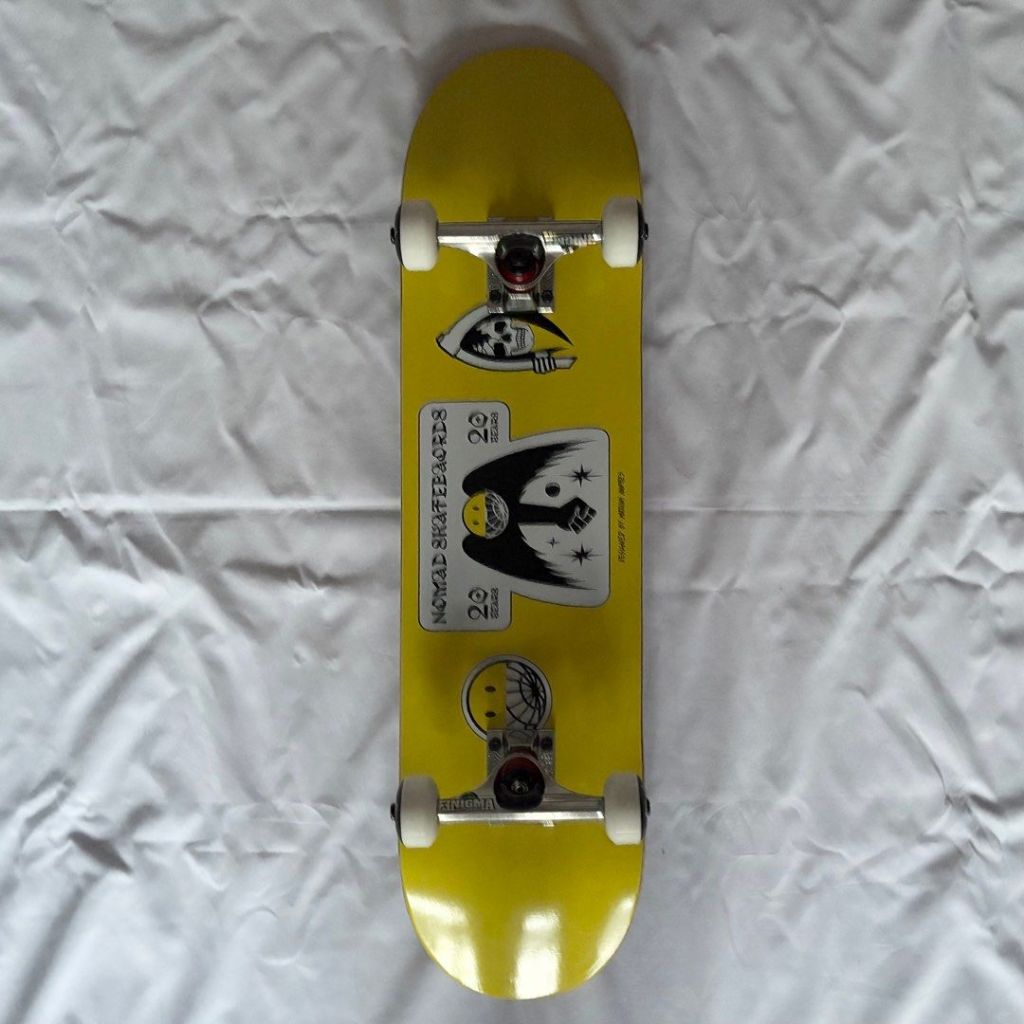 Nomad “Reaper” 7.875” x 31.5” Custom Skateboard Complete-Halfpiped