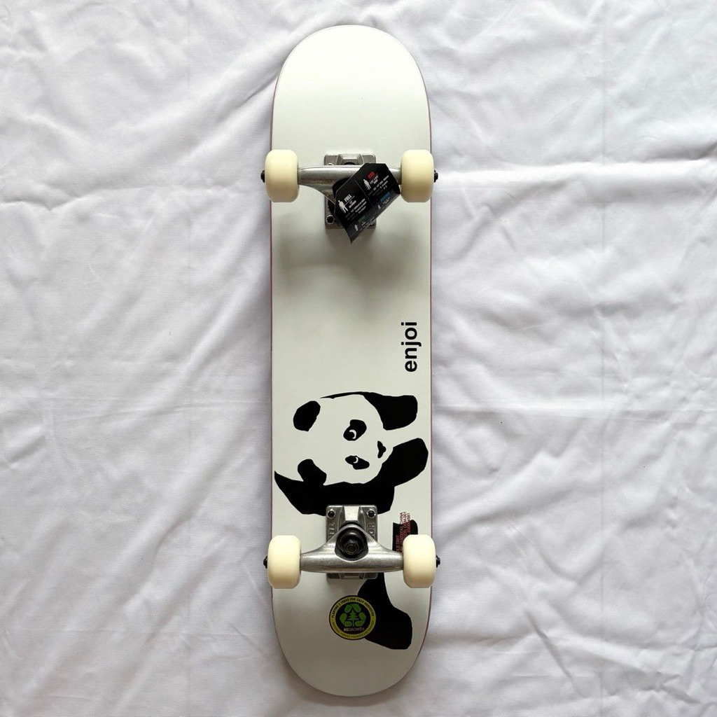 Enjoi “Panda” 6.75” x 28.25” Skateboard Complete-Halfpiped