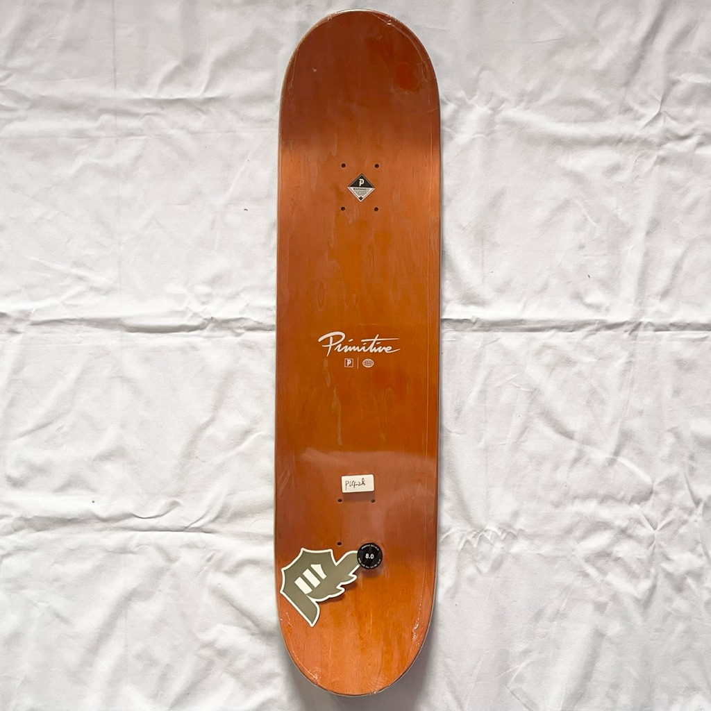 Primitive “Slant Black” 8.0” / 8.25” Skateboard Deck-Halfpiped 