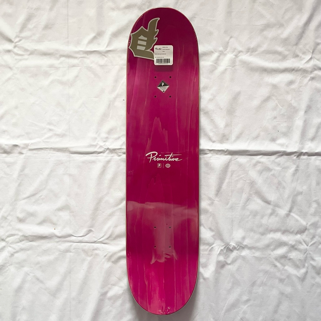 Primitive “Burgundy Slant” 8.0” x 31.75” Skateboard Deck-Halfpiped 