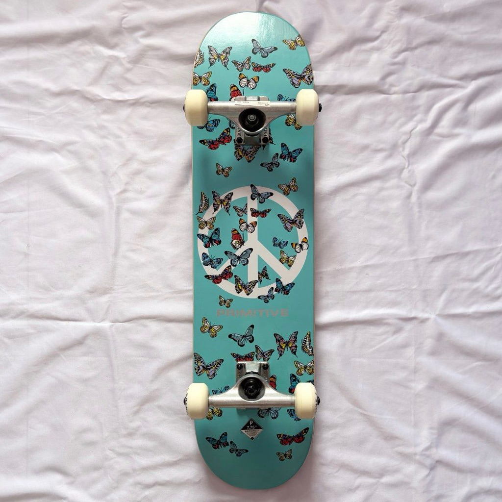 Primitive “Peace” 7.75” Skateboard Complete-Halfpiped