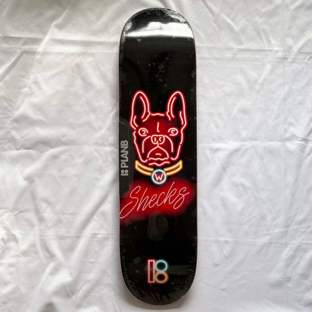 Plan B “Neon Dawg” 8.125” x 31.47” Ryan Sheckler Pro Model Skateboard Deck-Halfpiped