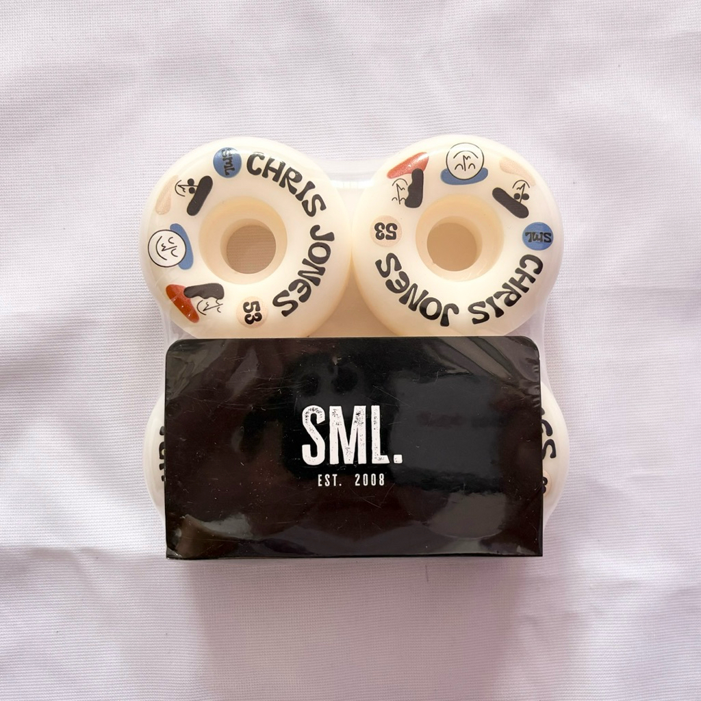 SML “Bluff Park Land” 53mm 99a V-Cut Shape Chris Jones Model AG Formula Skateboard Wheels