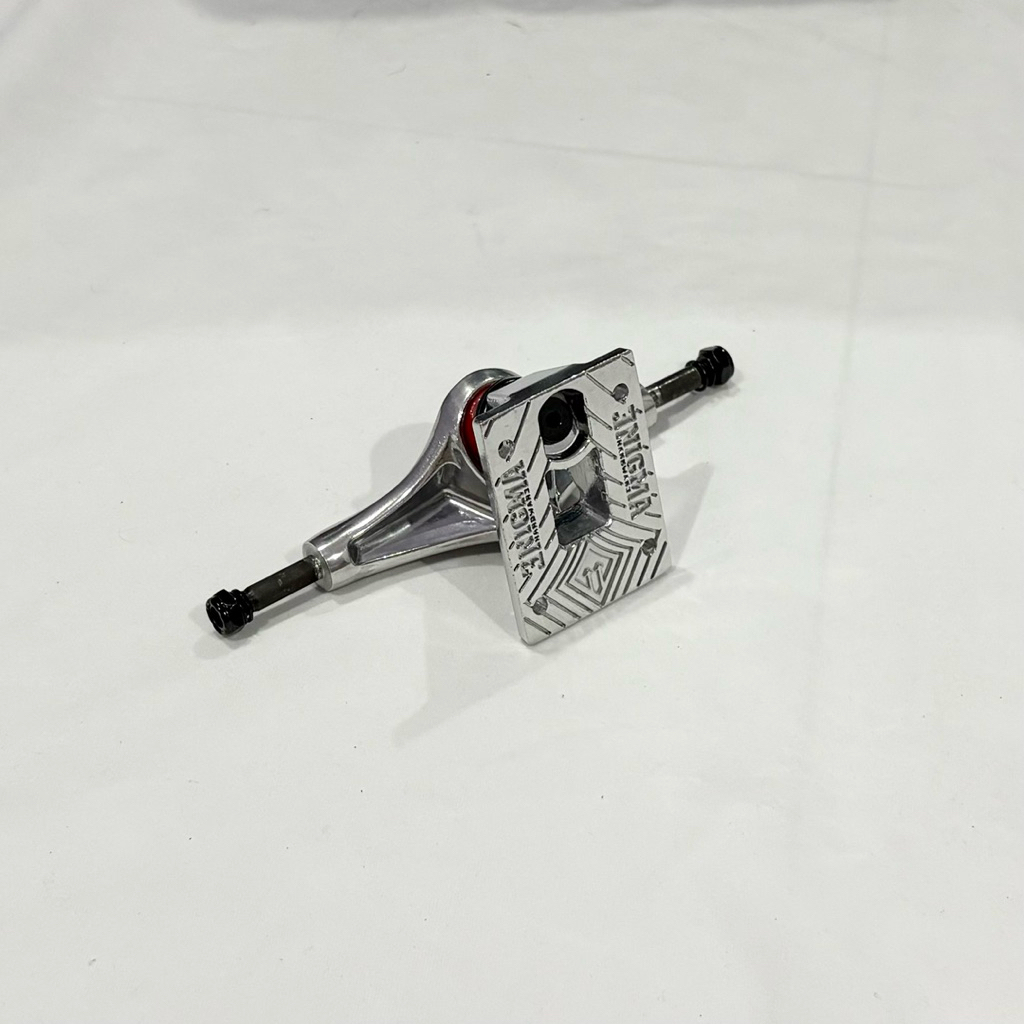 Enigma “Silver” 7.75” Skateboard Trucks-Halfpiped 