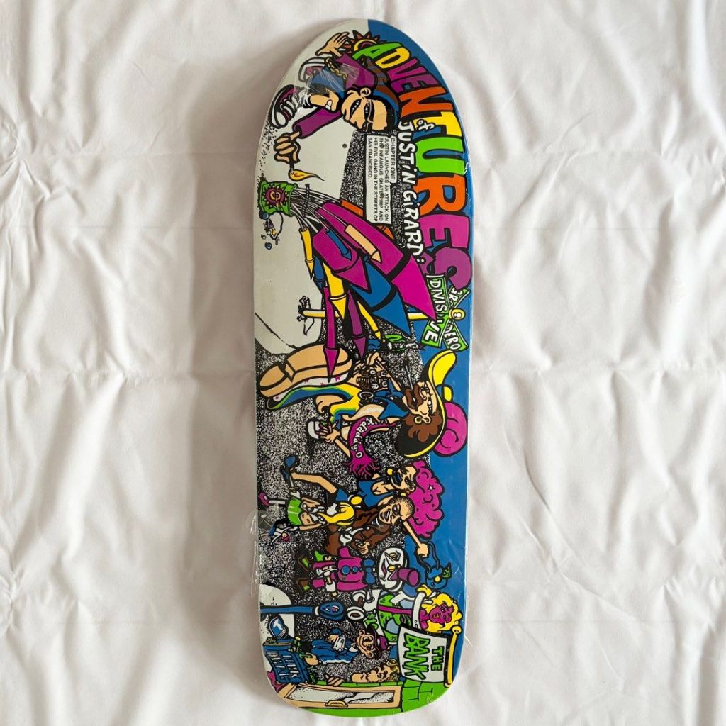 New Deal Adventures Of Justin Skateboard Deck 9.72″ X 31.4″-Halfpiped