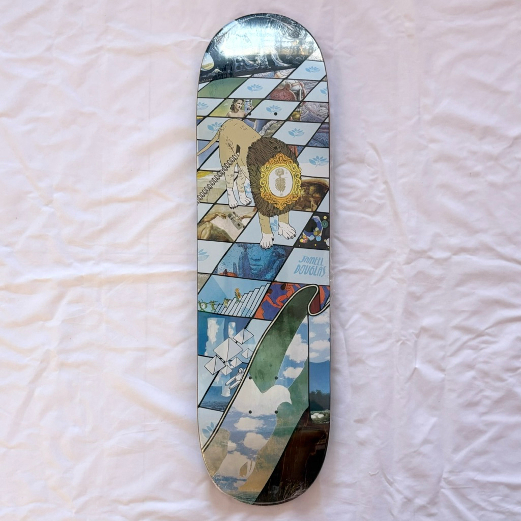 Magenta “Hallucination” 8.5” x 31.9” Jameel Douglas Model Skateboard Deck