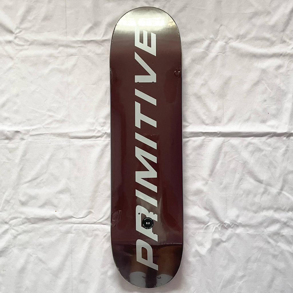 Primitive “Burgundy Slant” 8.0” x 31.75” Skateboard Deck-Halfpiped 