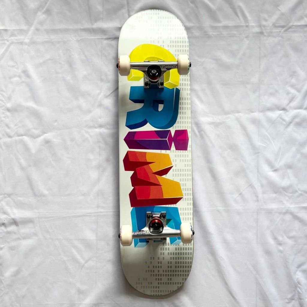 Sk8Crime “Color” 7.875” x 31.5” Custom Skateboard Complete-Halfpiped