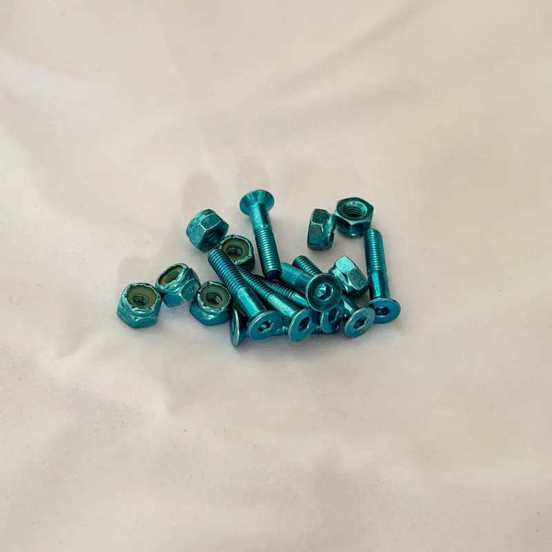 Enigma Blue Skateboard Hardware-Halfpiped 