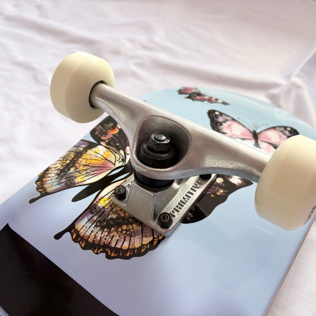 Primitive “Butterflies” 8.0” Skateboard Complete-Halfpiped