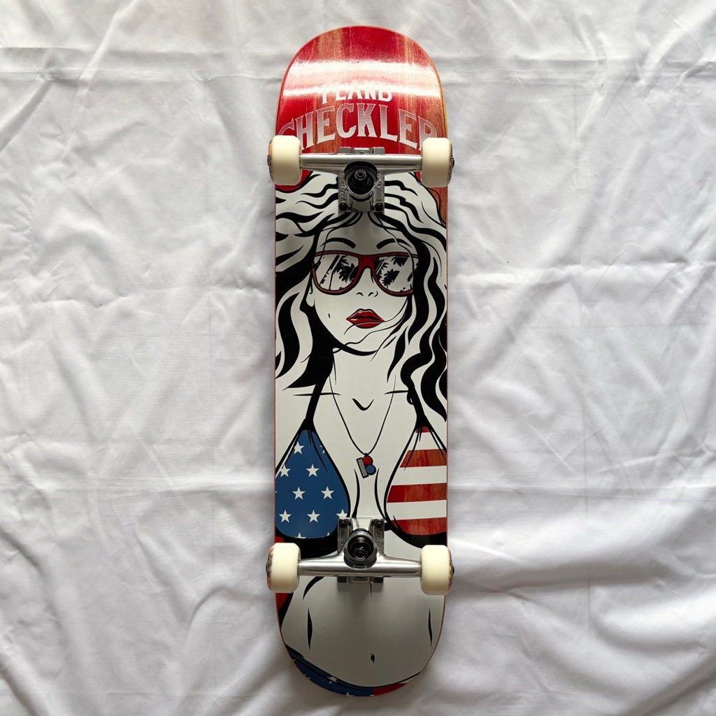 Plan B “America” 8.0” x 31.6” Custom Skateboard Complete-Halfpiped