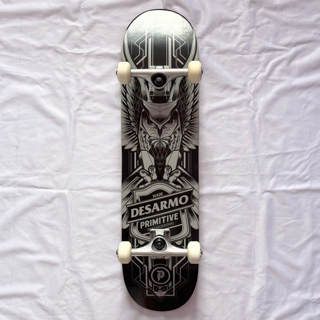 Primitive “Owl” 8.0” Desarmo Skateboard Complete-Halfpiped