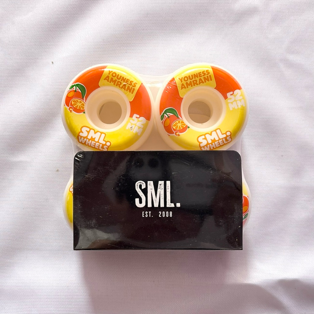 SML “Orange” 52mm 99a Conical Shape Youness Amrani Model AG Formula Skateboard Wheels