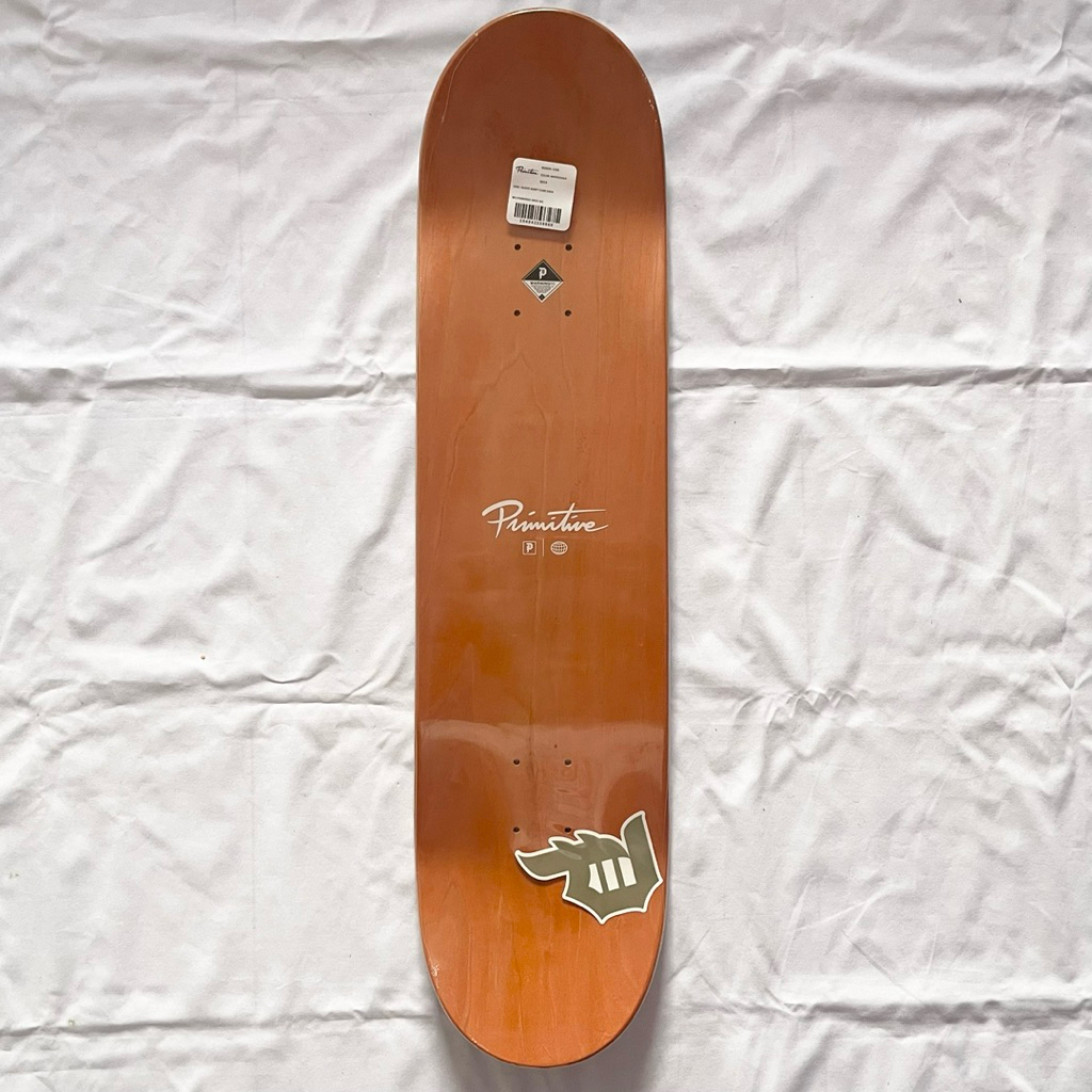 Primitive “White Signature” 8.0”/8.25” Skateboard Deck-Halfpiped 