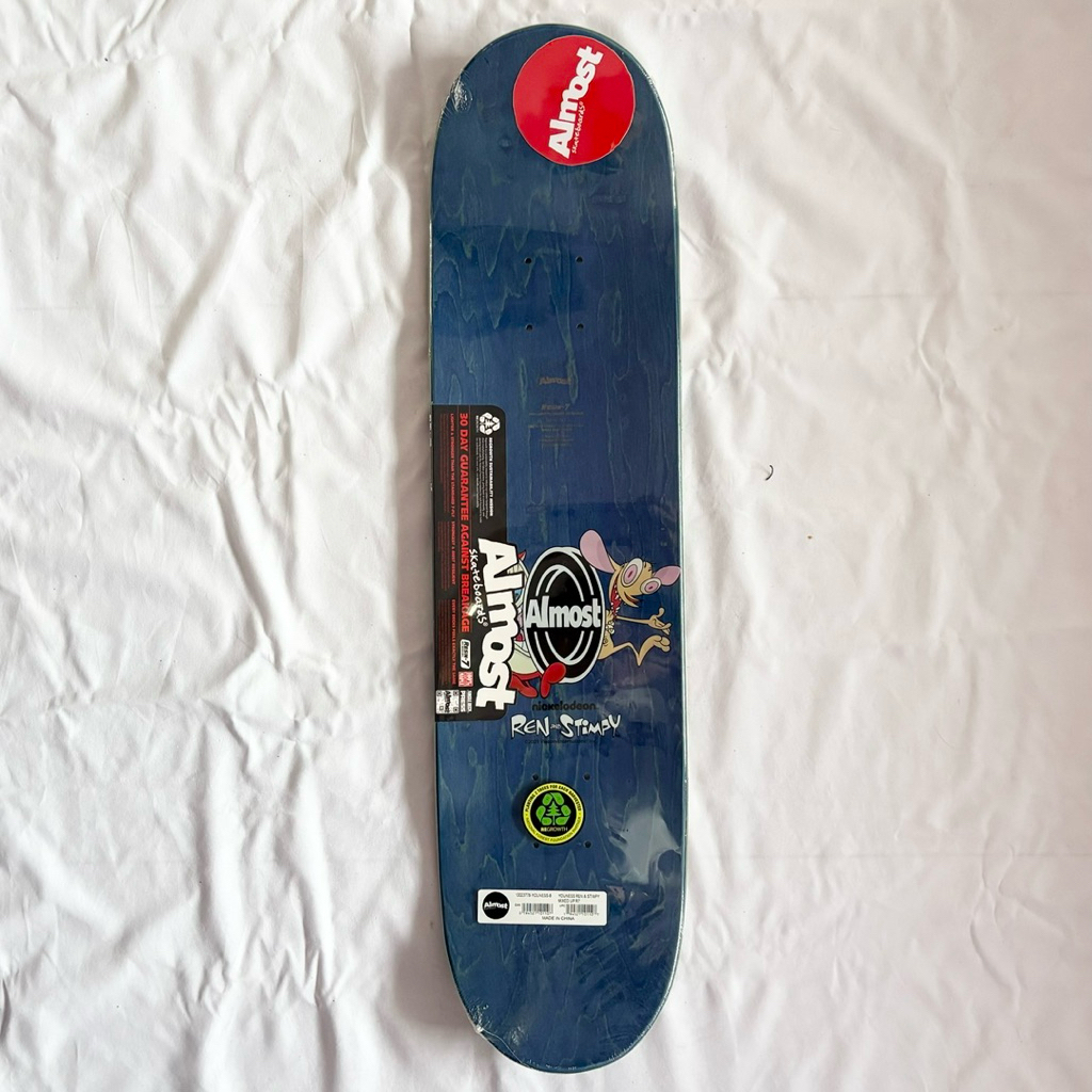 Almost x Ren and Stimpy “Mixed Up” 8.0” x 31.7” Youness Amrani Pro Model Skateboard Deck-Halfpiped 