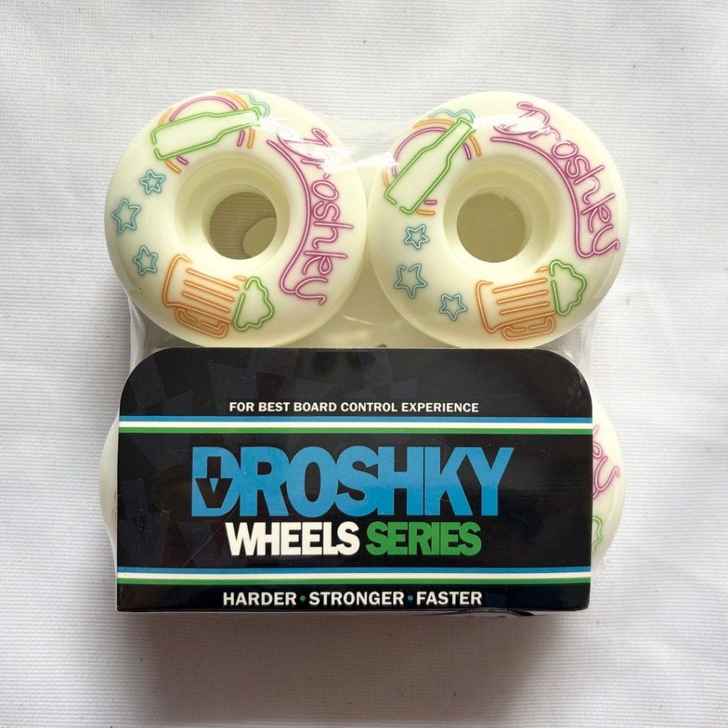 Droshky “Neon Vacation” 52mm 100a Skateboard Wheels-Halfpiped 