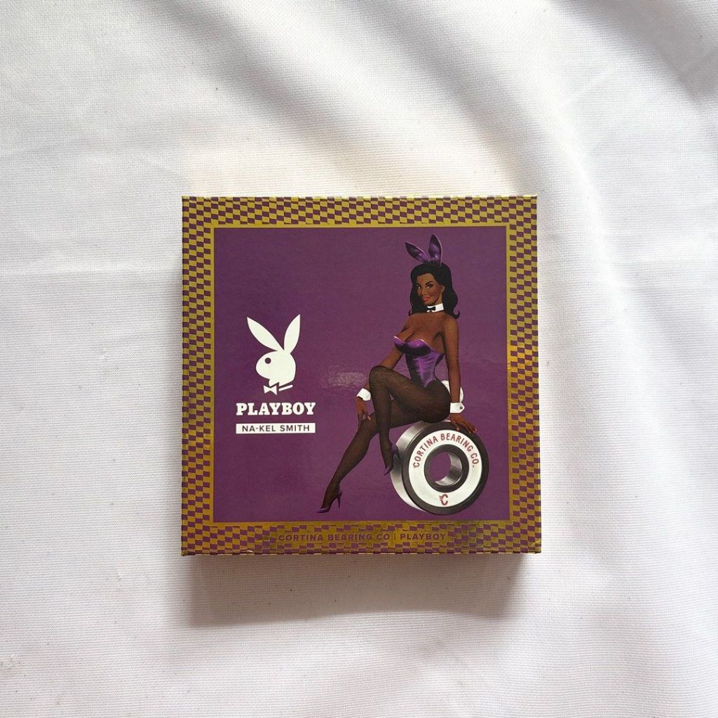 Cortina x Playboy “Burgundy” Nakel Smith Abec-7 Skateboard Bearings-Halfpiped 