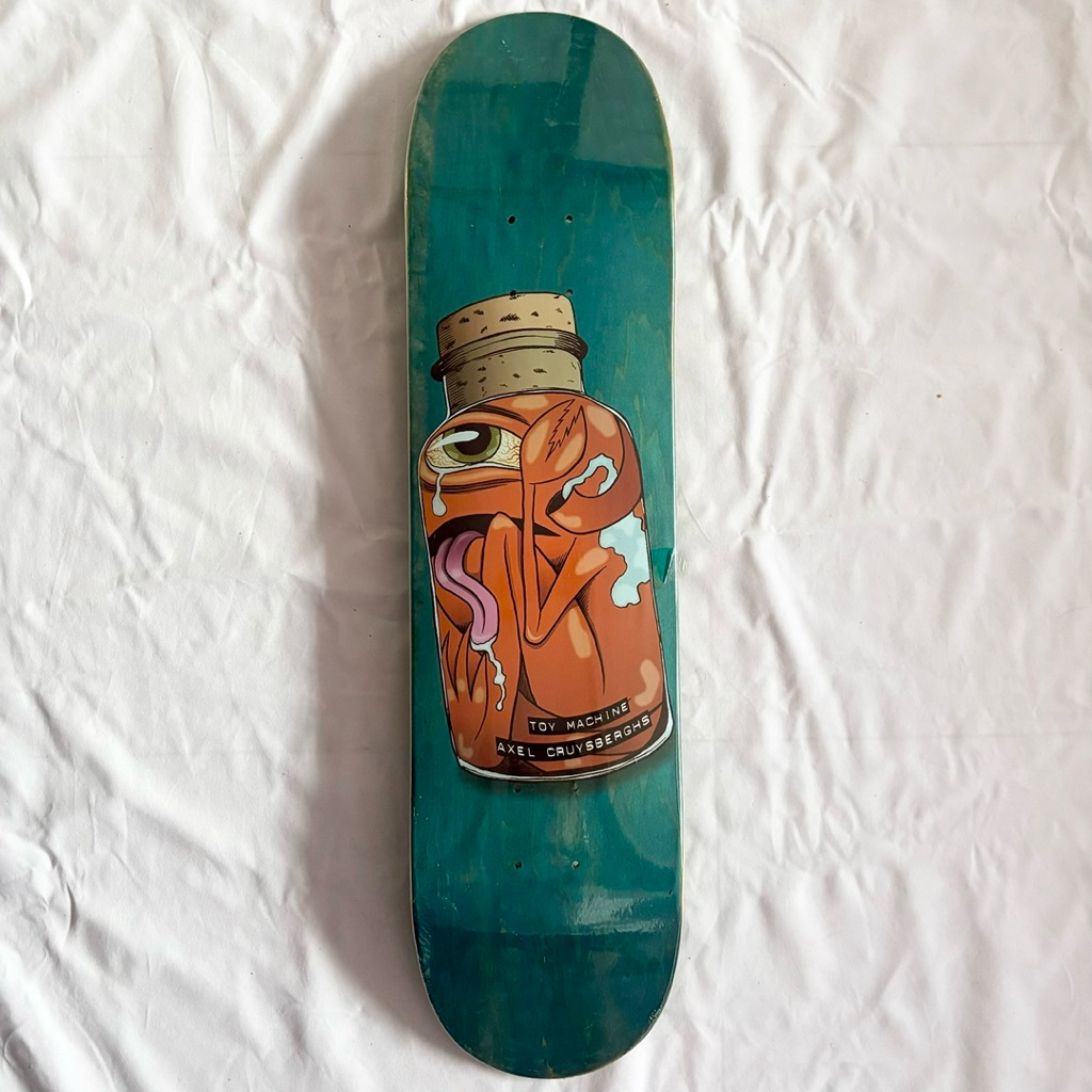 Toy Machine “Plain Jar” 7.75” x 31.37” Axel Cruysberghs Pro Model Skateboard Deck-Halfpiped 